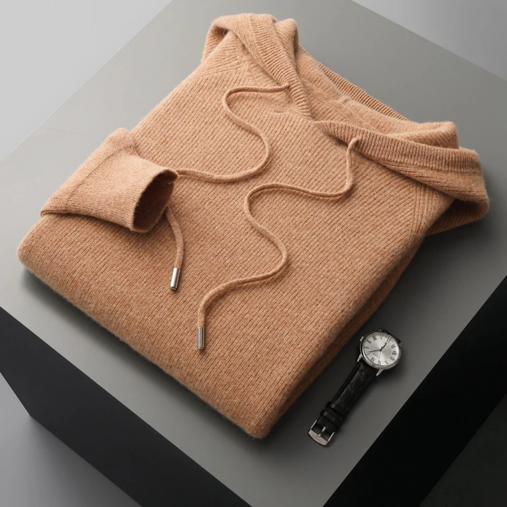 Arezzo Merino Wool Pullover Hoodie