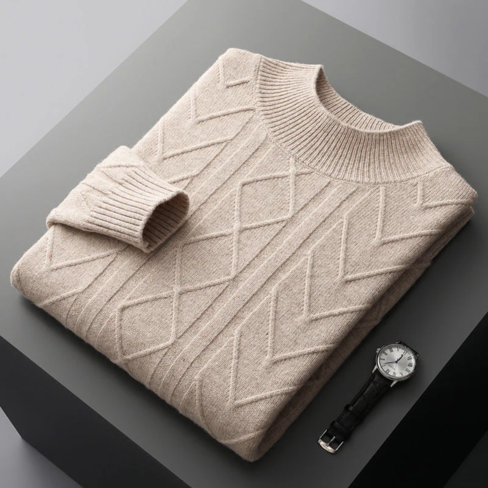 Cashmere Jumper with Mizar Pattern