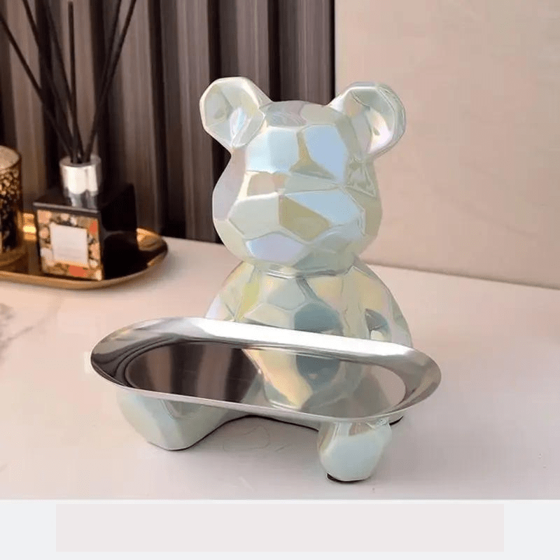 Elegant Geometric Bear - Stylish Storage and Organization