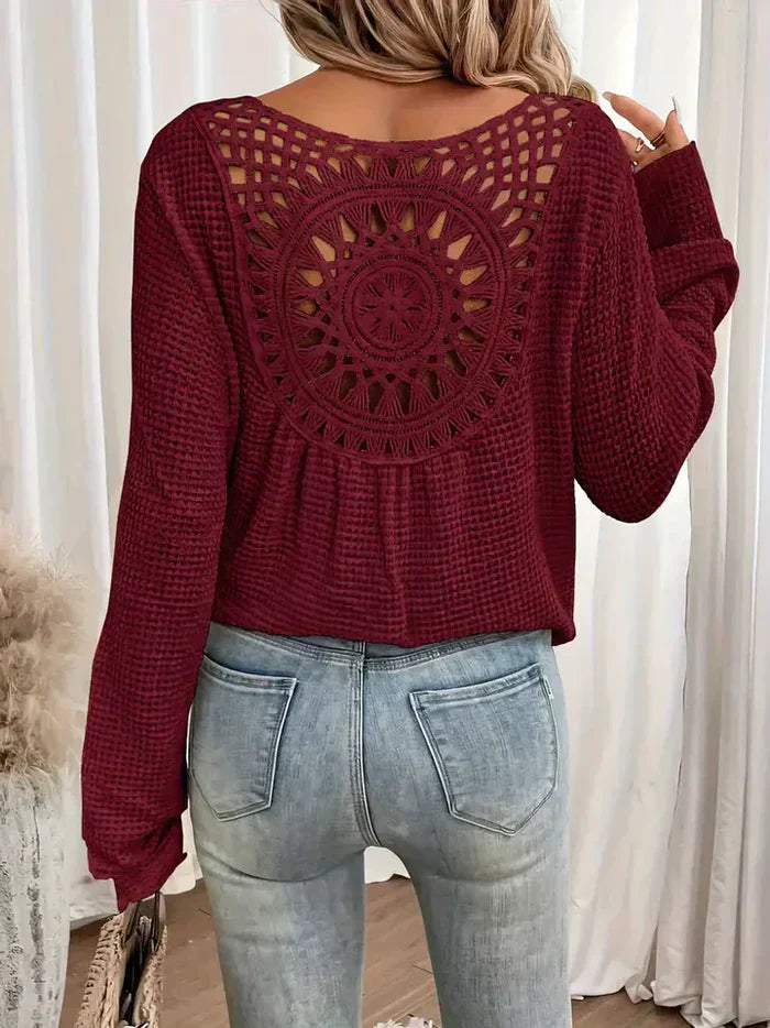 Chloé - Bohemian Crochet Knit Sweater