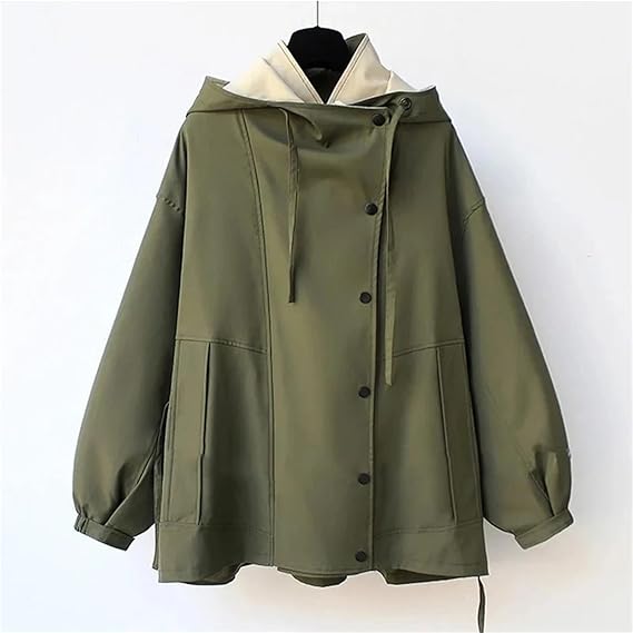 Women's Waterproof Hooded Raincoat - Perfect for Spring