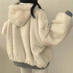 Oversized Women's Teddy Bomber Jacket