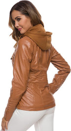 Tailored Women's Elegant Leather Biker Jacket