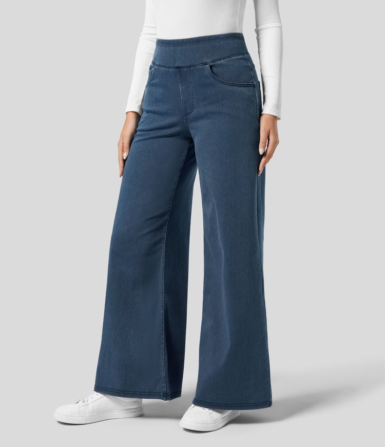 WW | Women's High-Waisted Elastic Trousers