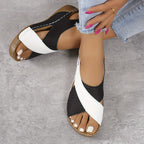 Suze - Cozy Velcro Wedge Sandals