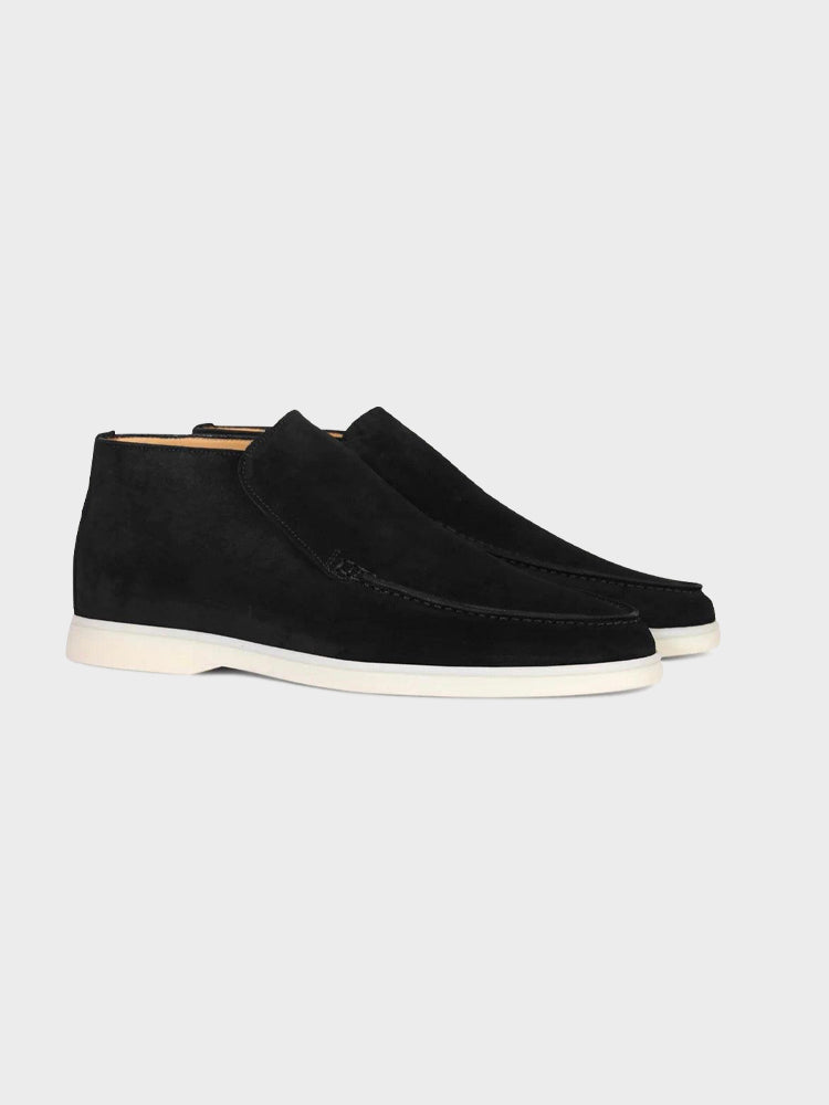 MONACO Suede High-Top Loafers