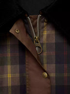 Plaid Straight Fit Women's Bomber Jacket