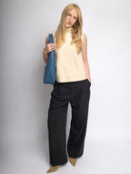 Simple Vegan Hobo Shoulder Bag - Empty Design