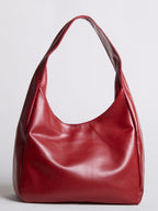 Simple Vegan Hobo Shoulder Bag - Empty Design