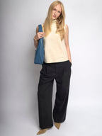 Simple Vegan Hobo Shoulder Bag - Empty Design
