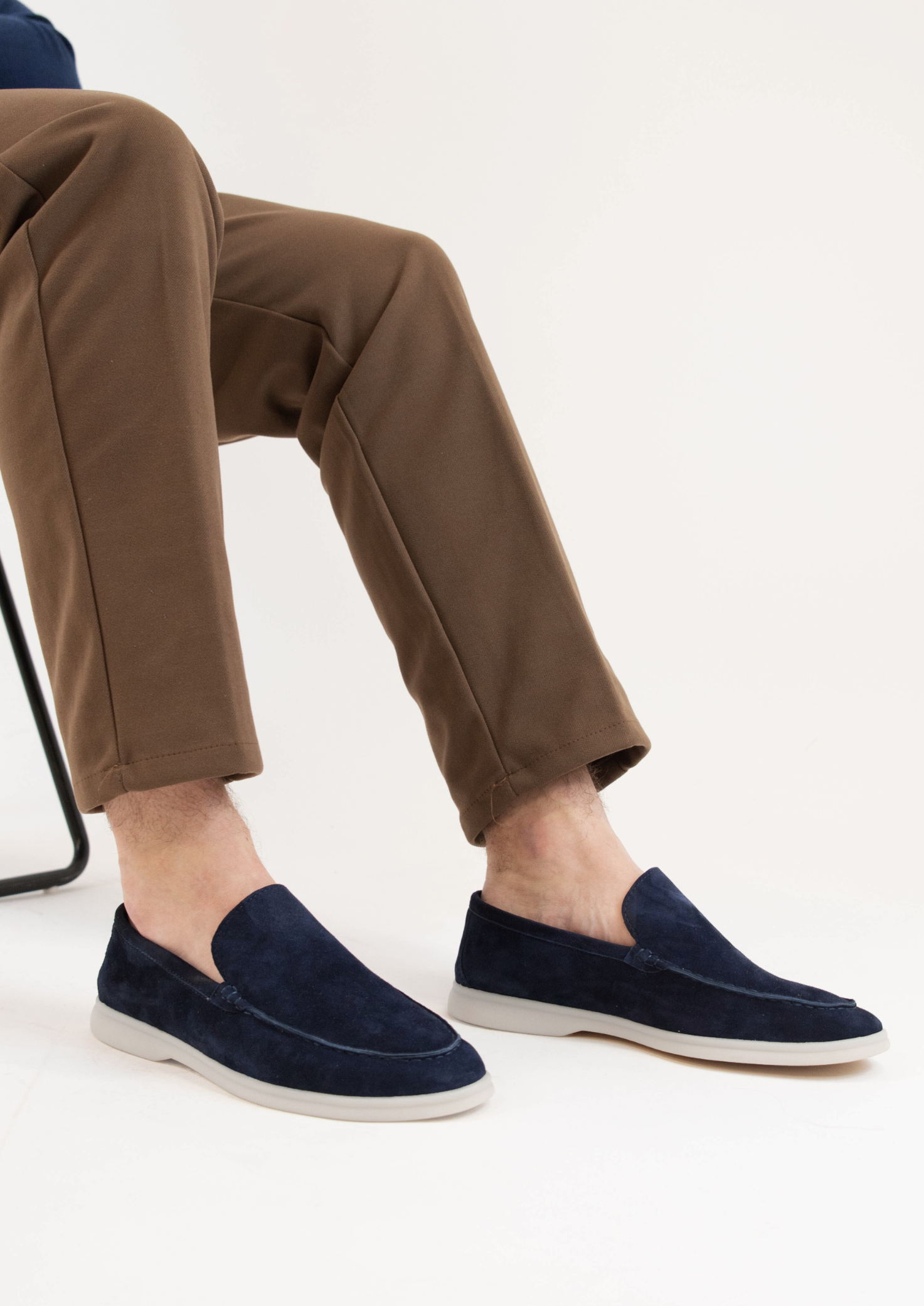Navy Blue Marina Loafers