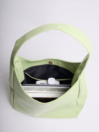 Simple Vegan Hobo Shoulder Bag - Empty Design