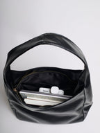 Simple Vegan Hobo Shoulder Bag - Empty Design