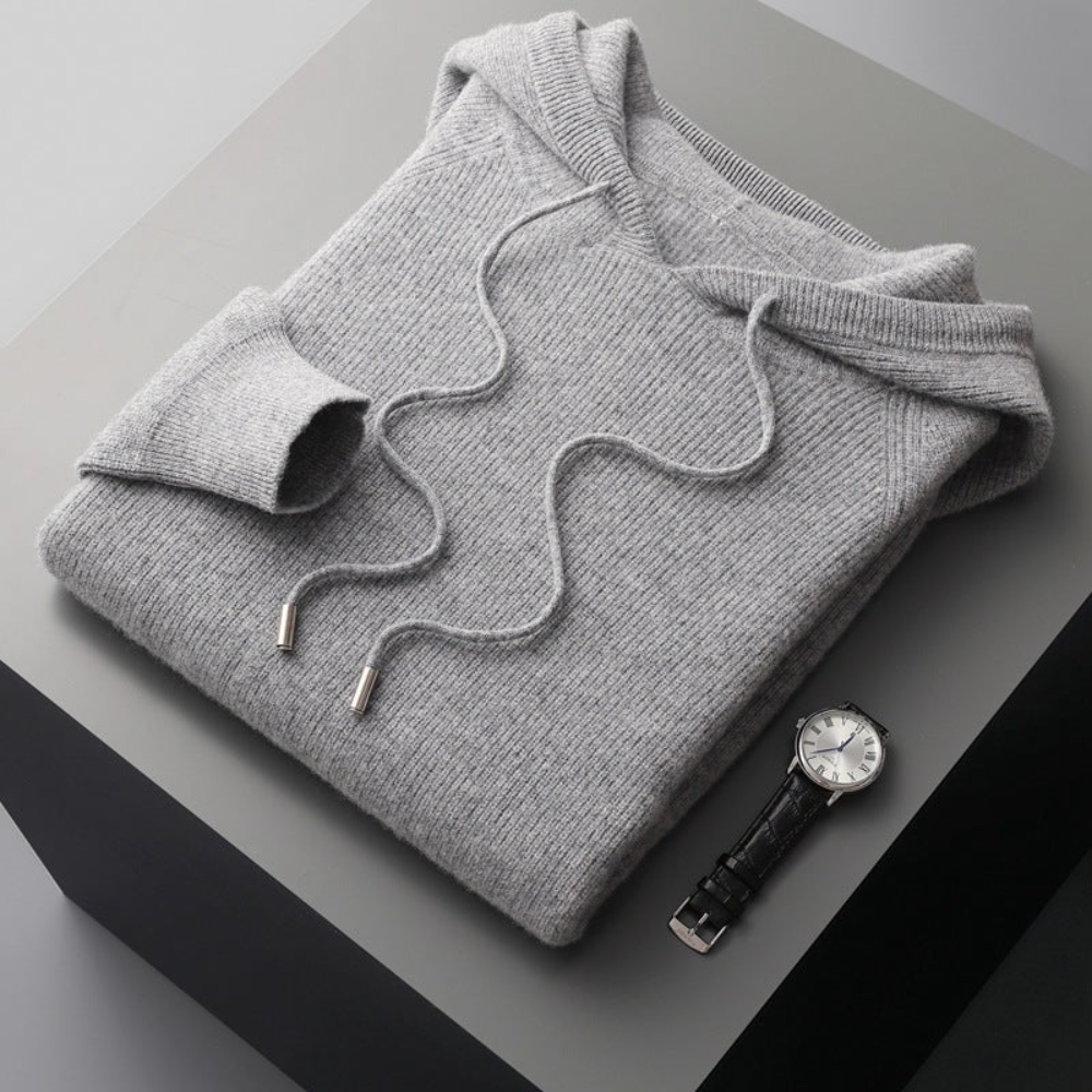 Arezzo Merino Wool Pullover Hoodie