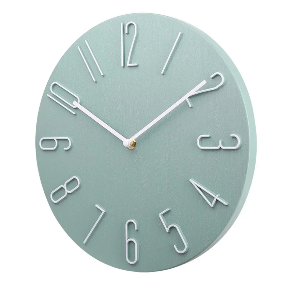 Chic Wall Clock with Vibrant Accents