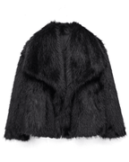 Plush Oversized Faux Fur Winter Coat for Women