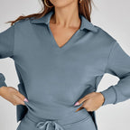 Eline | Premium Loungewear Set Featuring Cozy Trousers and V-Neck Design