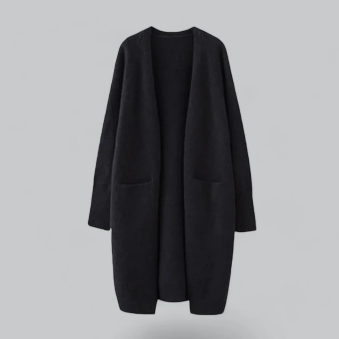 Ladies Long Knitted Warm Cardigan | Winter