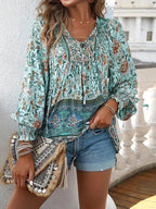 Elodie - Summer-Inspired Floral Blouse