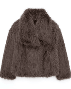 Plush Oversized Faux Fur Winter Coat for Women