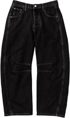 Women's Mid-Waist Wide Leg Denim Jeans