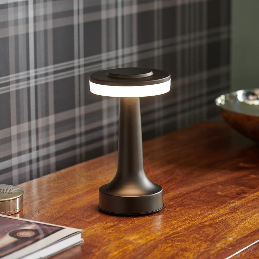 Vintage-Inspired Wireless Table Lamp - LumiBar