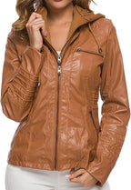 Tailored Women's Elegant Leather Biker Jacket