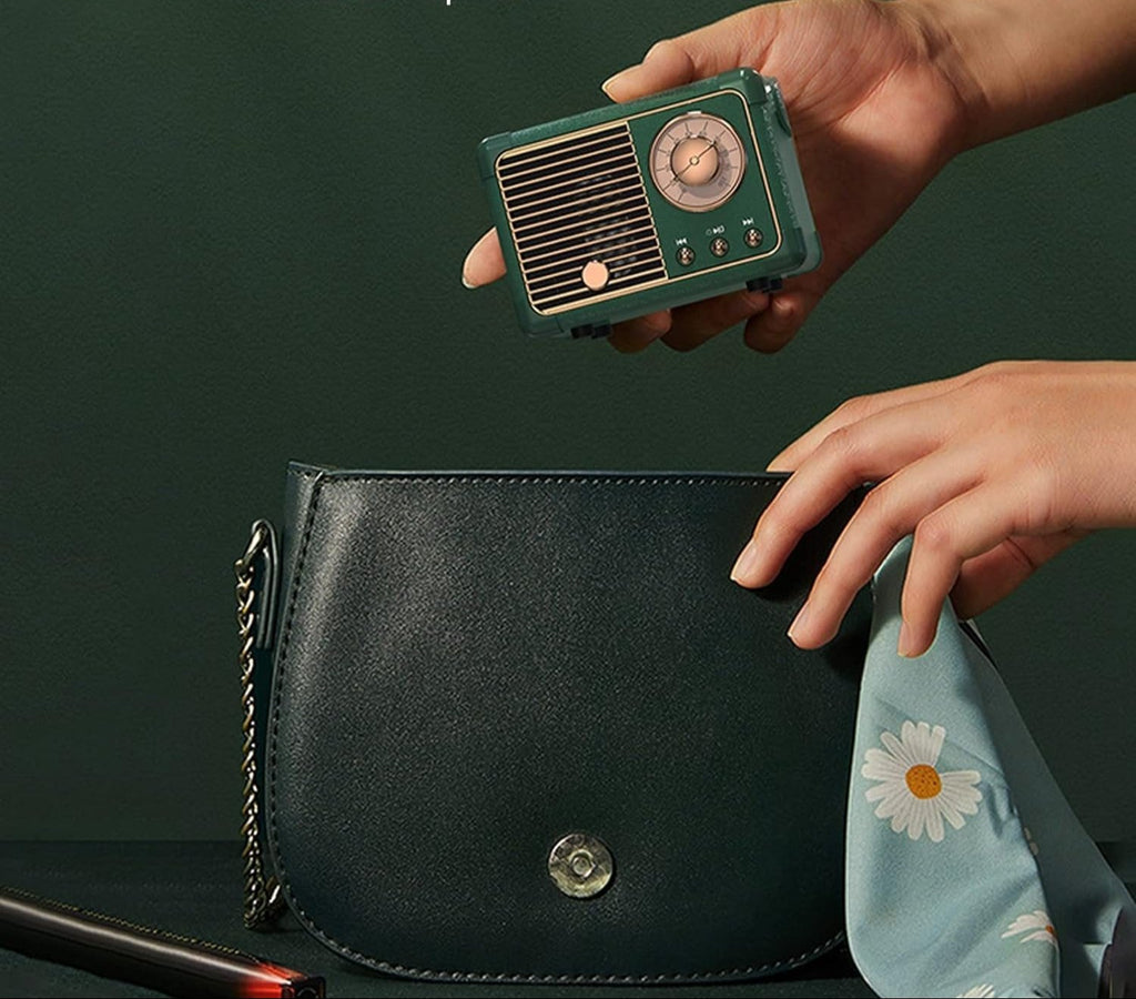 Chic Retro-Inspired Bluetooth Speaker