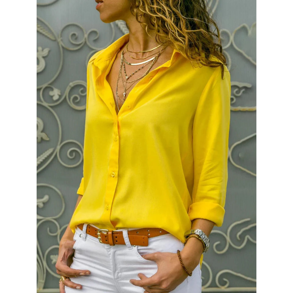 Chic Long-Sleeve Blouse for Women