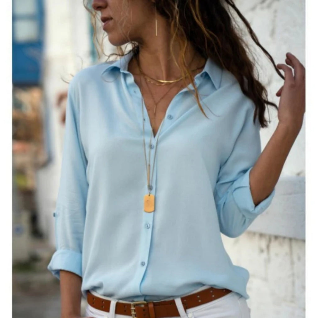 Chic Long-Sleeve Blouse for Women