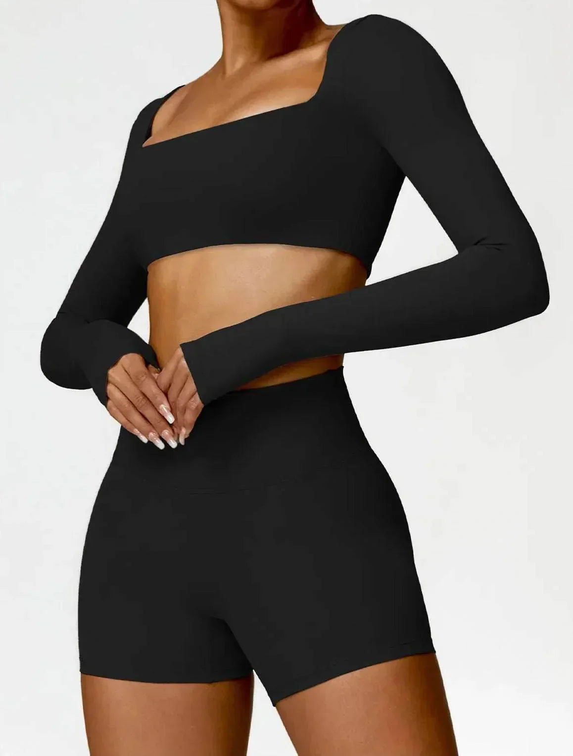 Women's Long Sleeve Seamless Sports Set