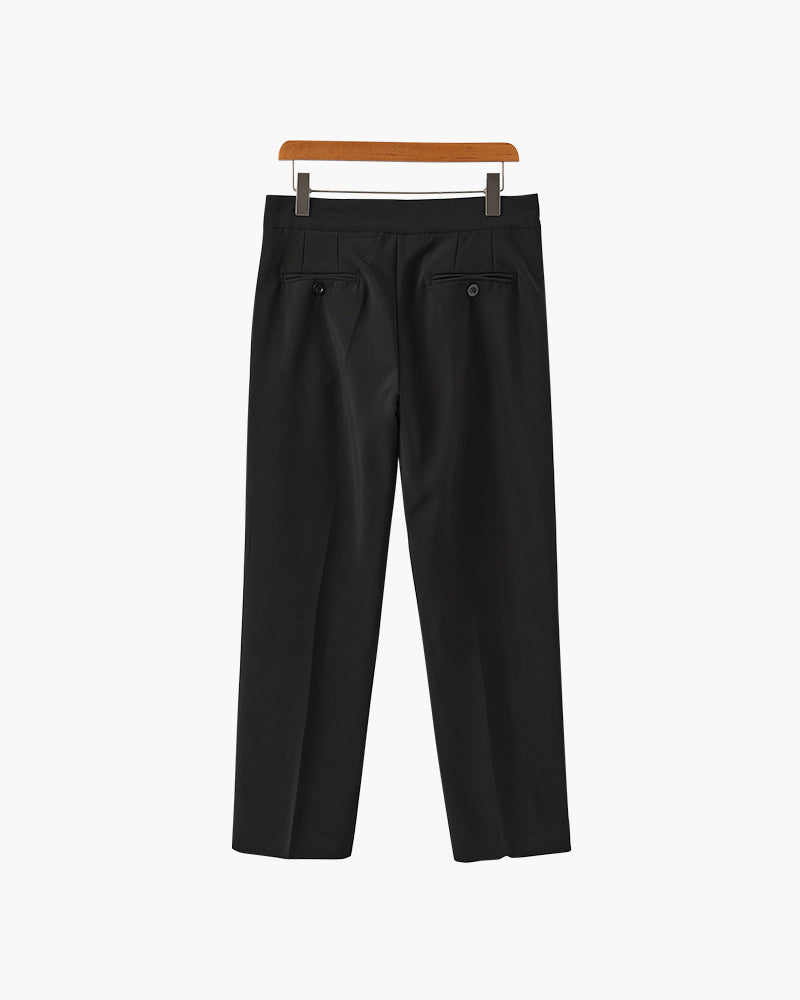 Chic High-Waisted Parisian Trousers