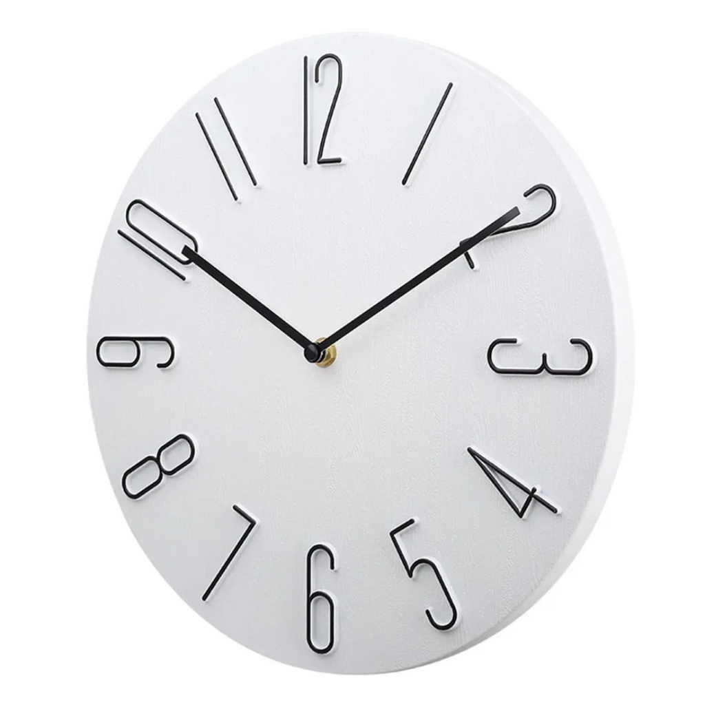 Chic Wall Clock with Vibrant Accents