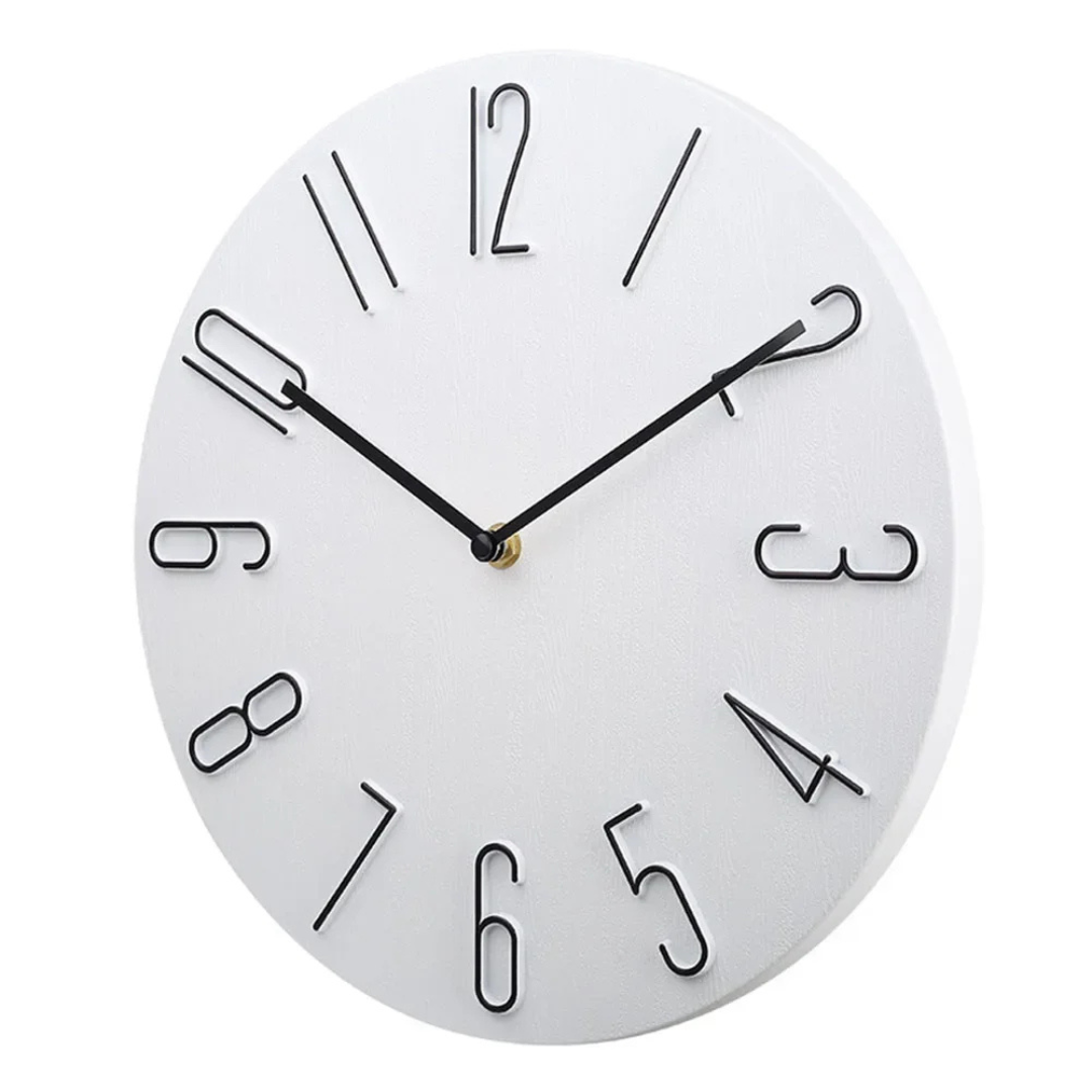 Chic Wall Clock with Vibrant Accents