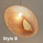 Chic Rattan Pendant Light - NaturGlow