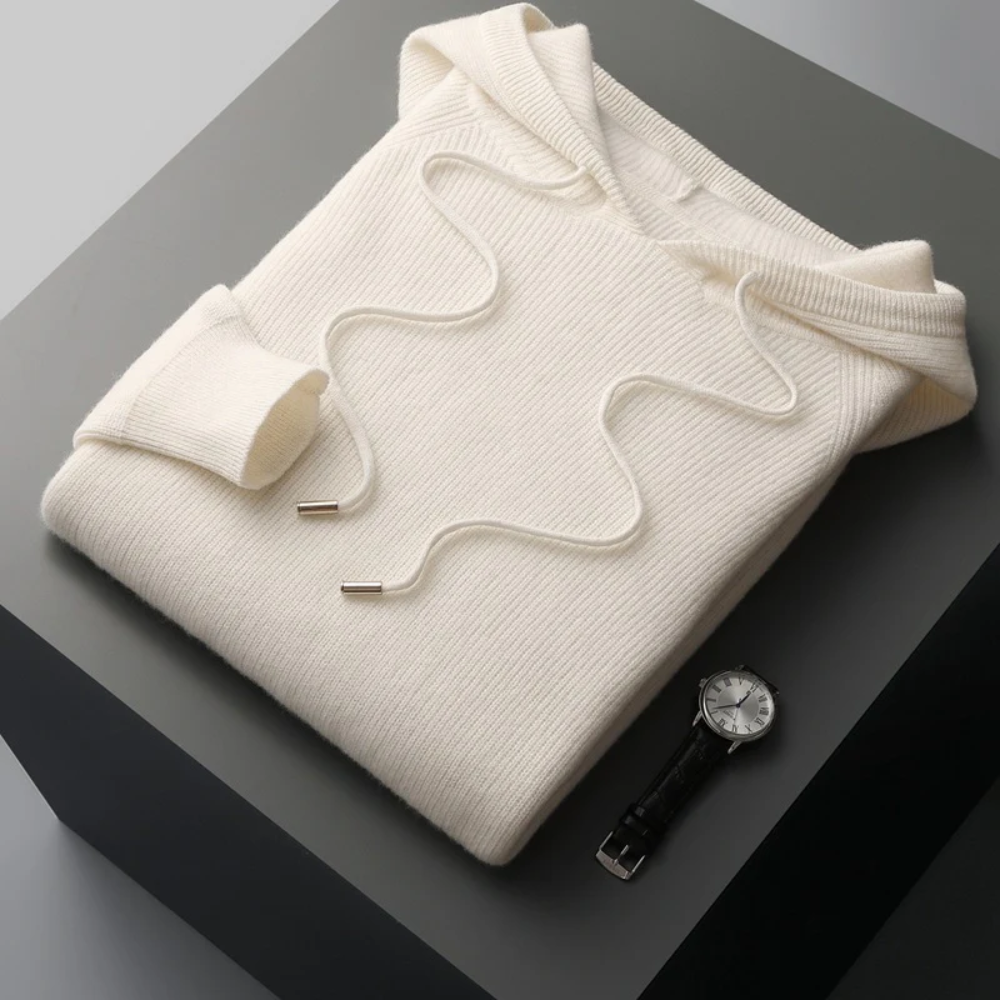 Arezzo Merino Wool Pullover Hoodie