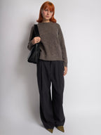 Simple Vegan Hobo Shoulder Bag - Empty Design