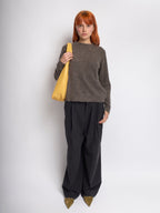 Simple Vegan Hobo Shoulder Bag - Empty Design