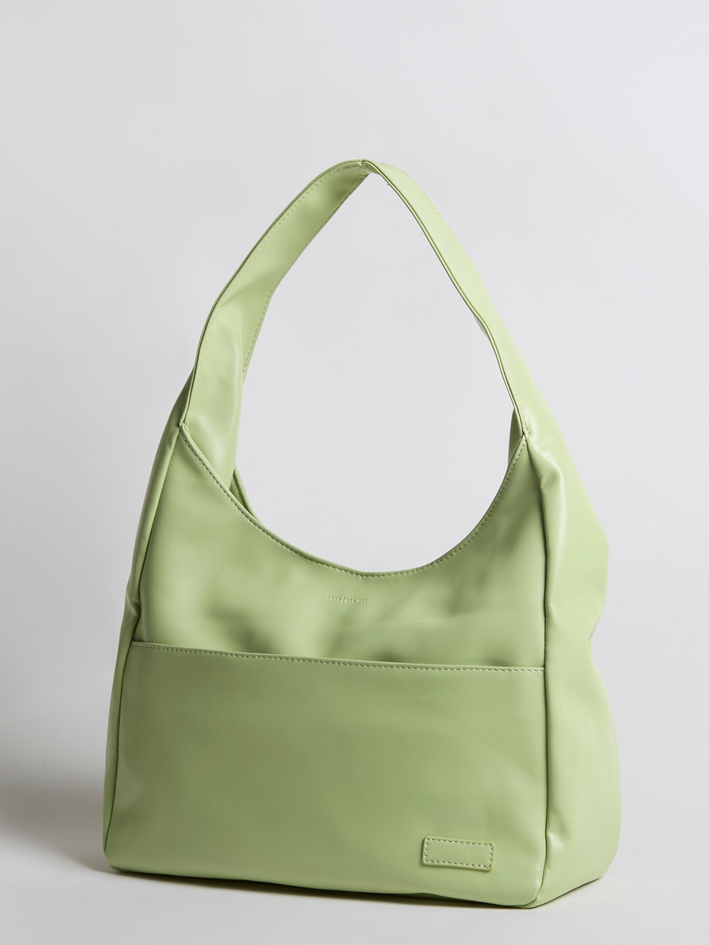 Simple Vegan Hobo Shoulder Bag - Empty Design