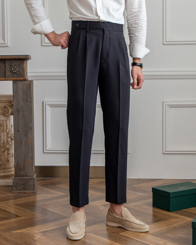 Chic High-Waisted Parisian Trousers
