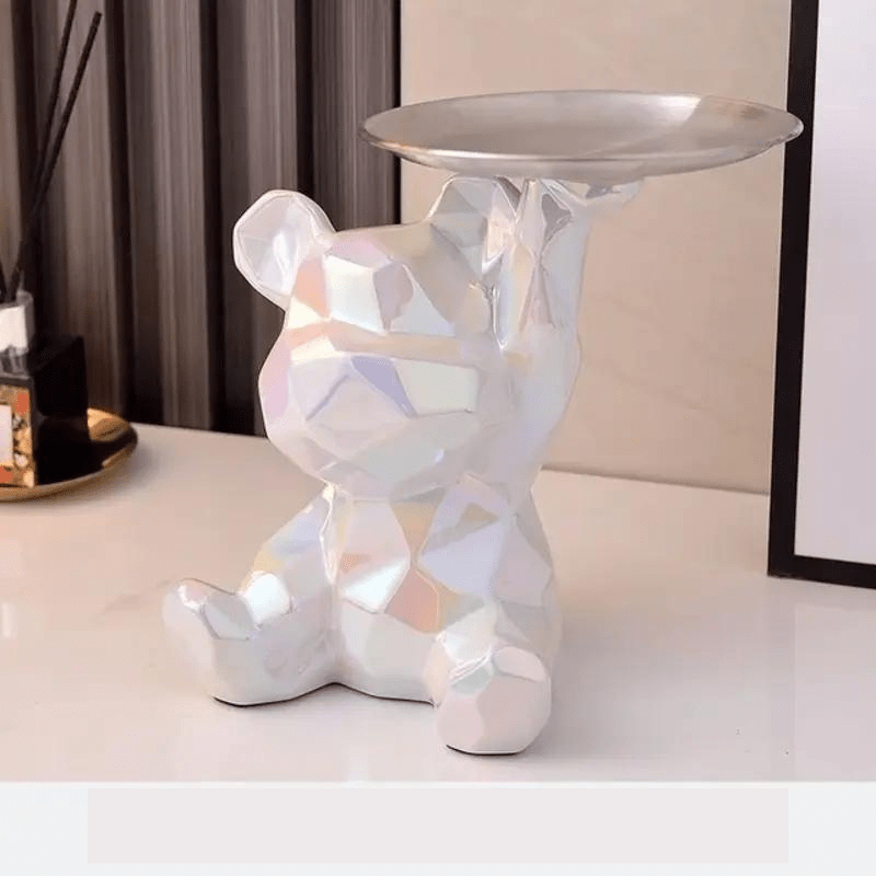 Elegant Geometric Bear - Stylish Storage and Organization