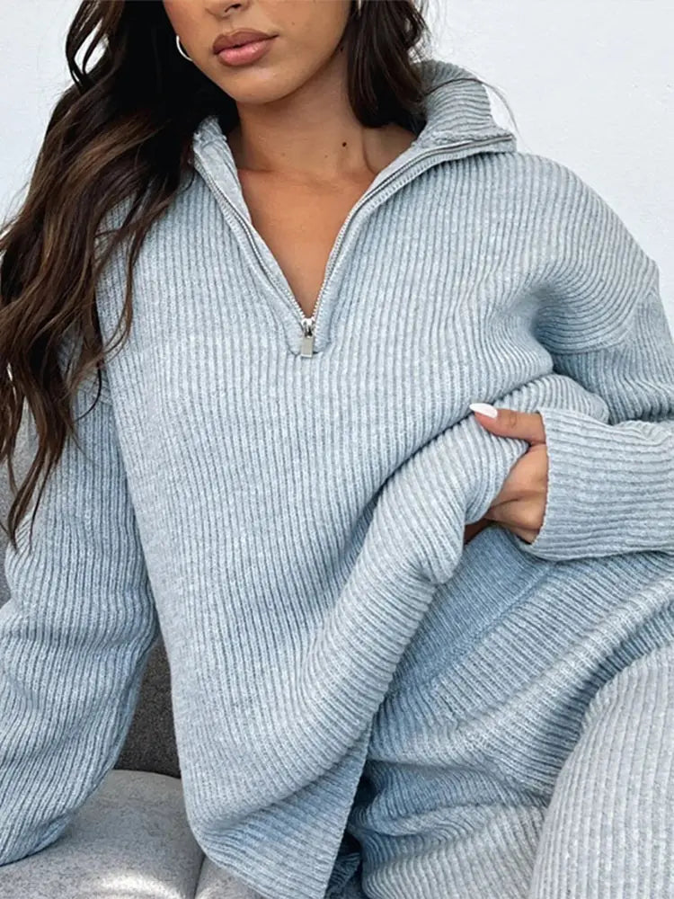 Kim | Knit Flared Ensemble