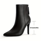 Karlijn - Chic Western-Style Ankle Boots with Stiletto Heel