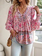 Elodie - Summer-Inspired Floral Blouse