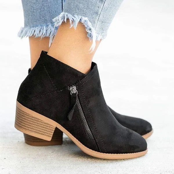 Tijn - Zip-Up Ankle Boots