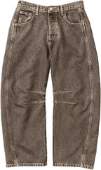 Women's Mid-Waist Wide Leg Denim Jeans