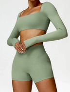 Women's Long Sleeve Seamless Sports Set