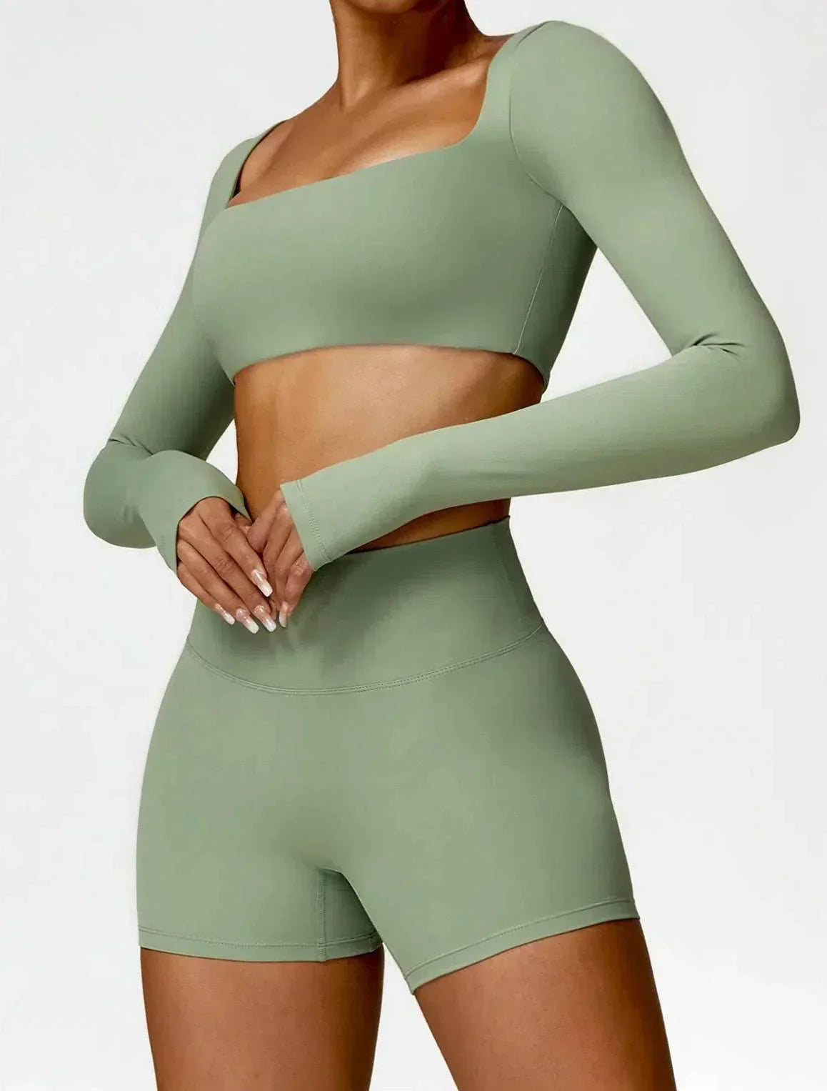 Women's Long Sleeve Seamless Sports Set