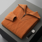 Taranto Merino Wool Zip-Up Sweater