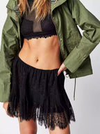 Cozy Oversized Women's Knit Set: Sweater and Mini Skirt